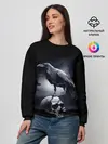 Женский свитшот / ЧЕРЕП И ВОРОН