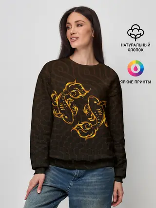 Женский свитшот / Золотые рыбки