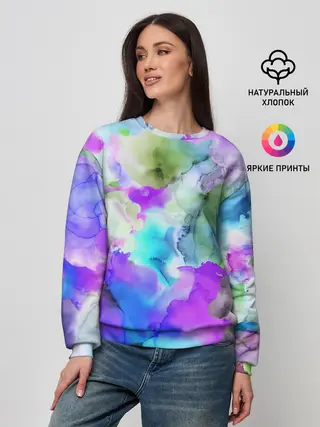 Женский свитшот / Акварельная краска