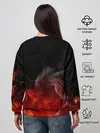 Женский свитшот / Юно в огне | Чёрный клевер