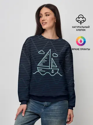 Женский свитшот / Парусная лодка