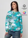 Женский свитшот / Киты и корабль