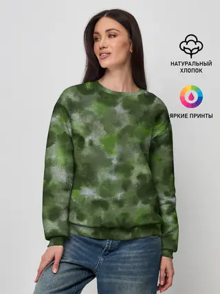 Женский свитшот / Canvas Green Camo