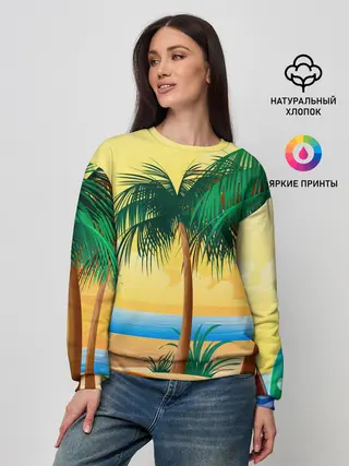 Женский свитшот / Пляж