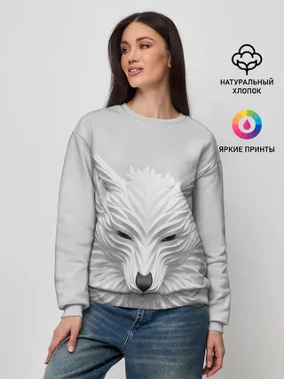 Женский свитшот / БЕЛЫЙ ВОЛК