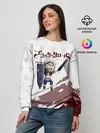 Женский свитшот / Аста кричит с мечом Чёрный клевер