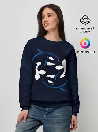 Женский свитшот / Косатки