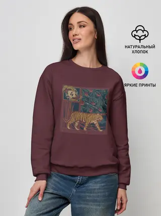 Женский свитшот / КартиНа с Тигром