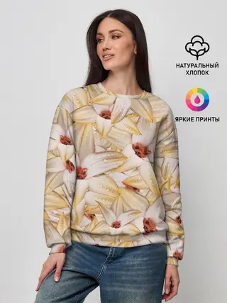 Женский свитшот / Яркие Цветы
