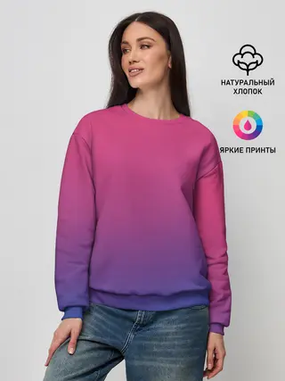 Женский свитшот / Зеленый и Желтый