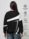 Женский свитшот / JUVENTUS / ЮВЕНТУС / ПОЛОСЫ