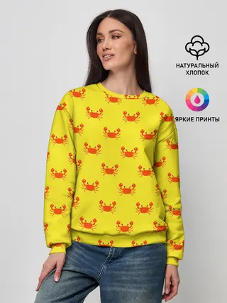 Женский свитшот / Крабы