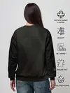 Женский свитшот / Чёрный клевер Аста и цветок