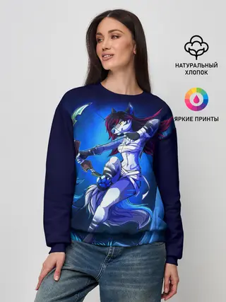 Женский свитшот / Furry warrior