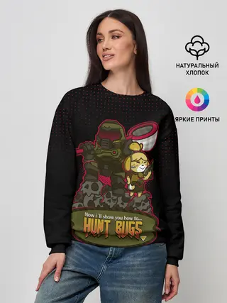 Женский свитшот / Doom x Animal crossing