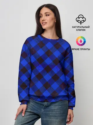 Женский свитшот / В клетку