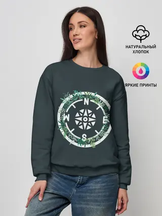 Женский свитшот / Старый компас