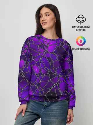 Женский свитшот / Стеклянная мозайка