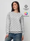 Женский свитшот / Белая броня на тёмном фоне