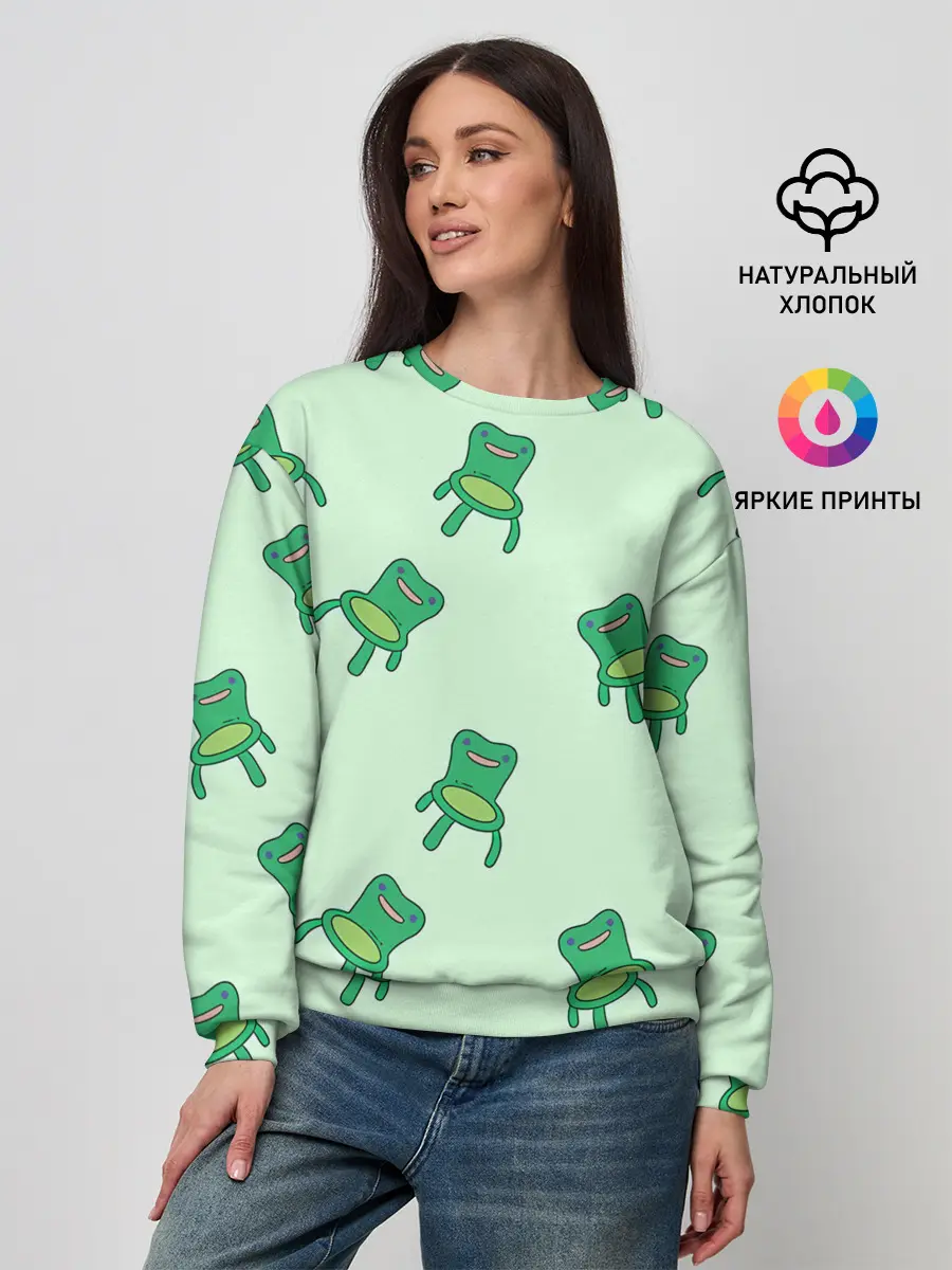 Женский свитшот / Froggy crossing