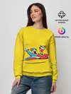 Женский свитшот / Летящие кружки