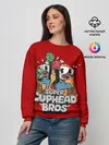 Женский свитшот / Super Cuphead Bros
