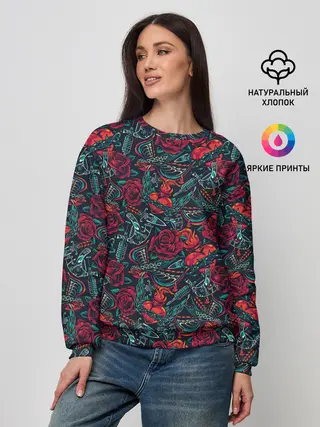 Женский свитшот / Тату мастер