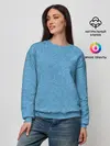 Женский свитшот / Рыбки на голубом