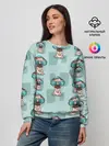 Женский свитшот / Крутой песик
