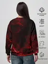 Женский свитшот / Чёрный Аста красный дым