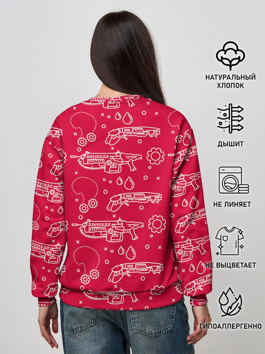 Женский свитшот / Gears pattern