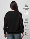 Женский свитшот / Ями Сукэхиро черный Аста катана
