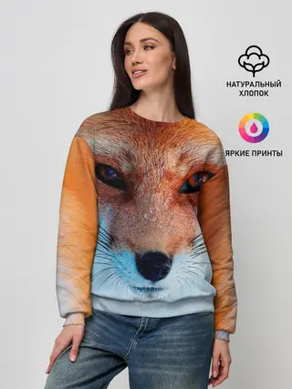 Женский свитшот / Мордочка лисы