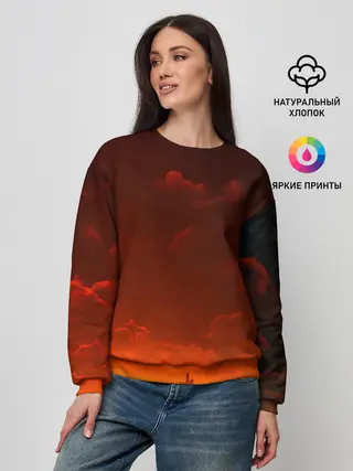 Женский свитшот / Кровавый закат