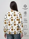 Женский свитшот / Узор и биткоина | Pattern