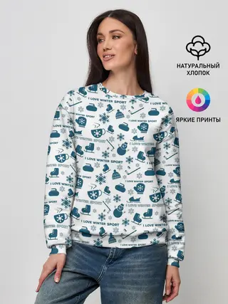 Женский свитшот / Зимние виды спорта