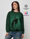 Женский свитшот / Русалка силуэт