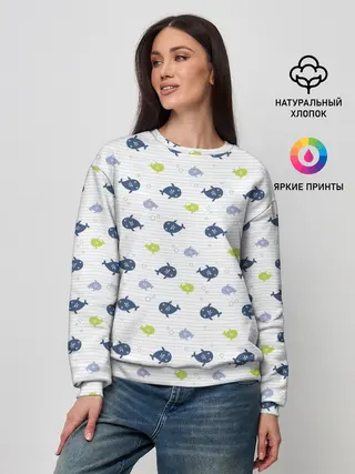 Женский свитшот / Рыбы