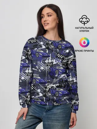Женский свитшот / Гоночная машина