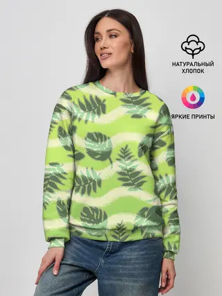 Женский свитшот / Тропический фон