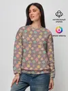 Женский свитшот / Цветы | Разные