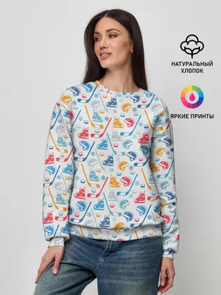 Женский свитшот / Хоккей