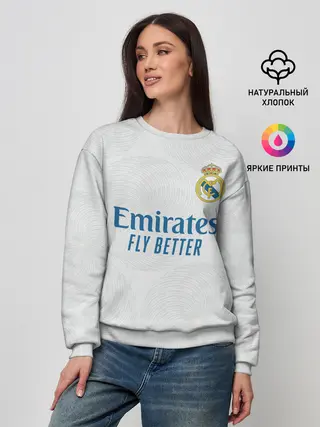 Женский свитшот / Реал Мадрид форма 2021/2022