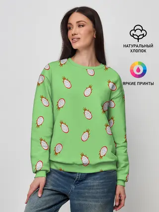 Женский свитшот / Драконий фрукт