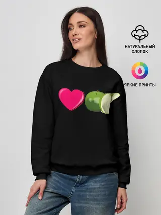 Женский свитшот / I LOVE APPLE
