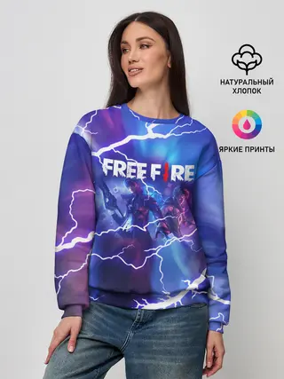 Женский свитшот / FREEFIRE | КОРОЛЕВСКАЯ БИТВА