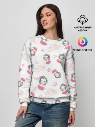 Женский свитшот / Радужные Единороги
