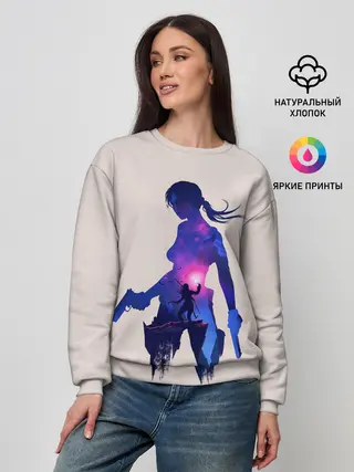 Женский свитшот / Лара с оружием