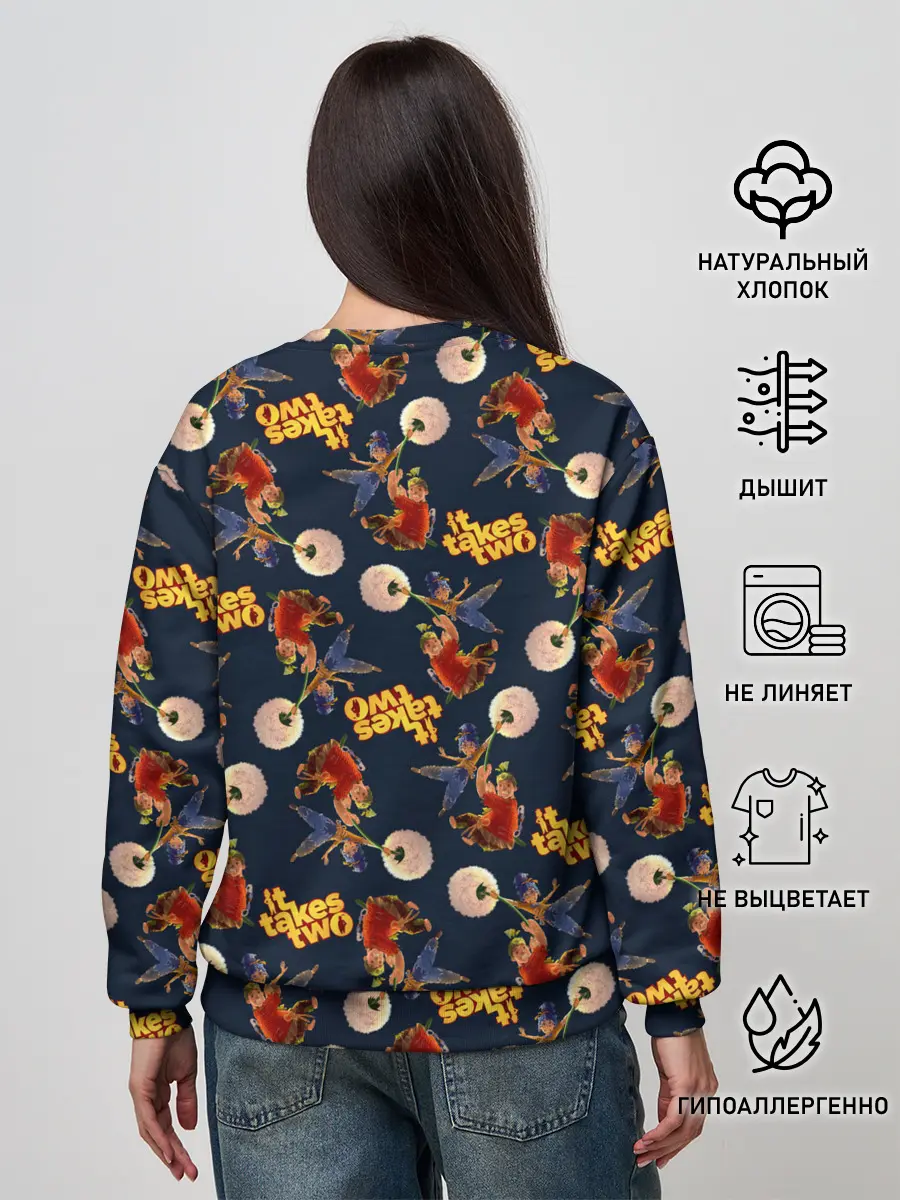 Женский свитшот / It Takes Two pattern