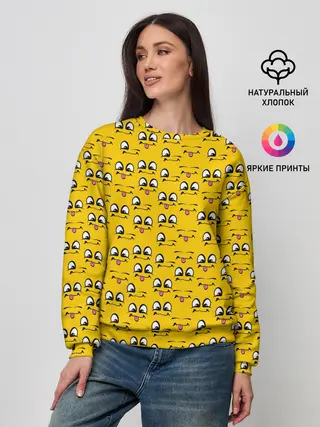 Женский свитшот / Рожицы